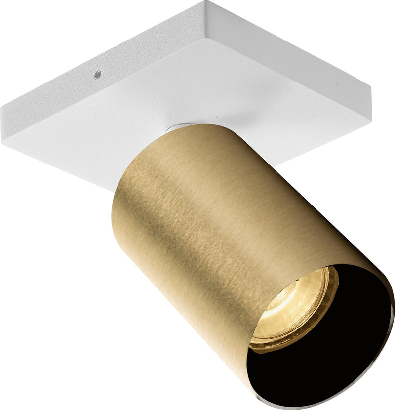 OZ K1 taklampe med 1 spott - hvit/Svart-Taklamper-NorDesign-774490106-Lightup.no
