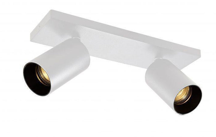 OZ K2 taklampe med 2 spotter - Hvit / Svart - 774490206 - Lightup.no