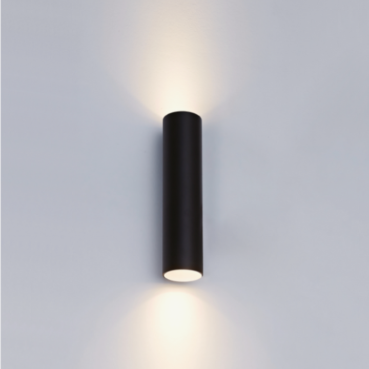 OZ K2 vegglampe opp/ned lys - Svart/Gull-Vegglamper-NorDesign-Svart / Gull-64490205-Lightup.no