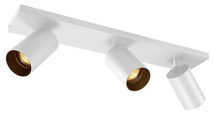 OZ K3 taklampe med 3 spotter - Hvit / Svart - 774490306 - Lightup.no