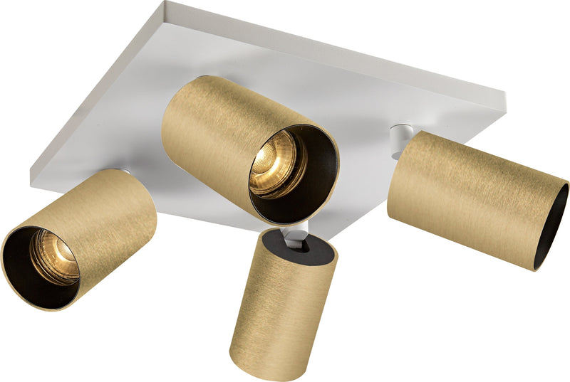 OZ K4 taklampe med 4 spotter - hvit-Taklamper-NorDesign-364490006+774490406-Lightup.no