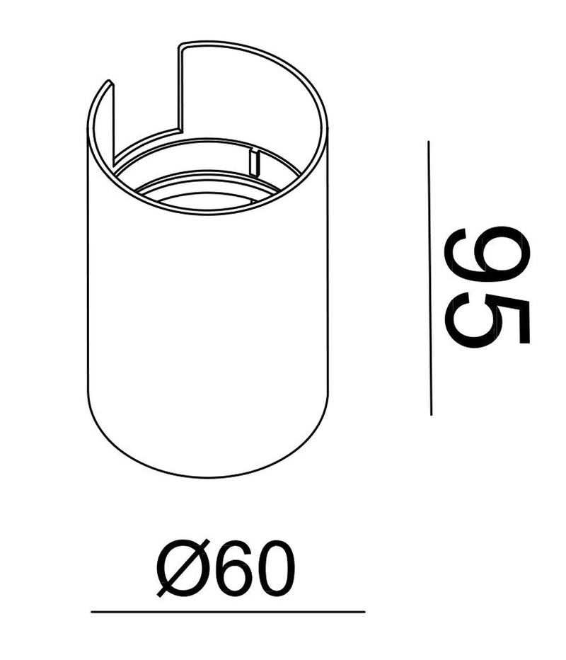 OZ tube utskiftbar 1 slot - Messingfarget-Bordlamper-NorDesign-364499833-Lightup.no