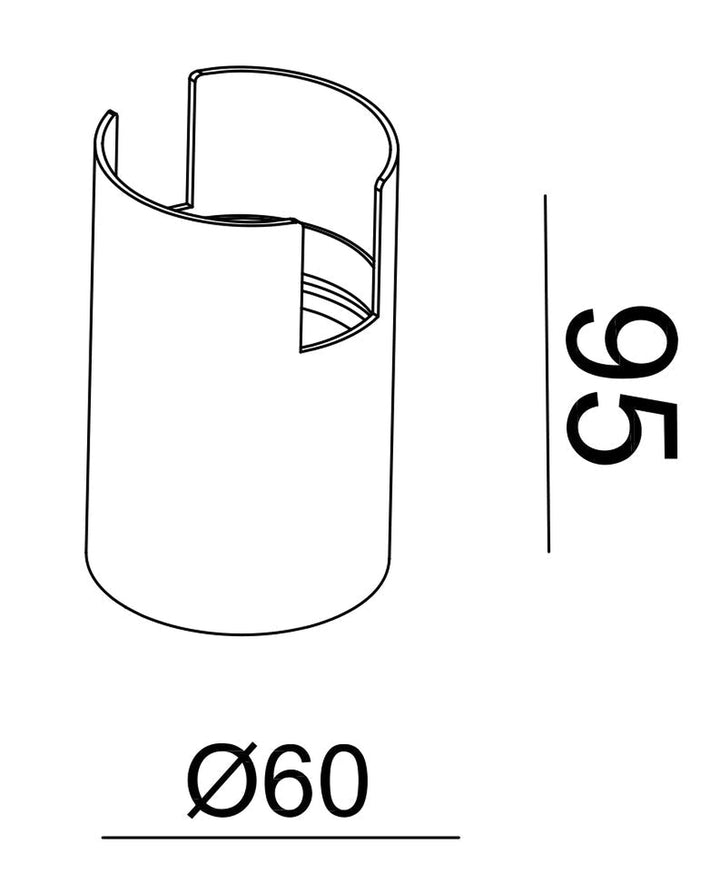 OZ tube utskiftbar 2 slot for pendel - Messingfarget-Takpendler-NorDesign-364499823-Lightup.no