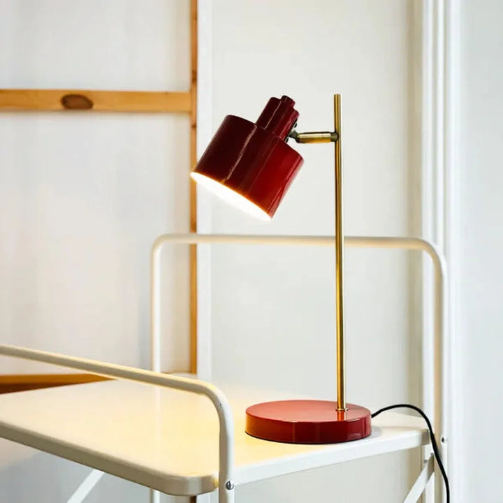 Ocean bordlampe-Bordlamper-Dyberg Larsen-Rød/messing-DL-9260-Lightup.no