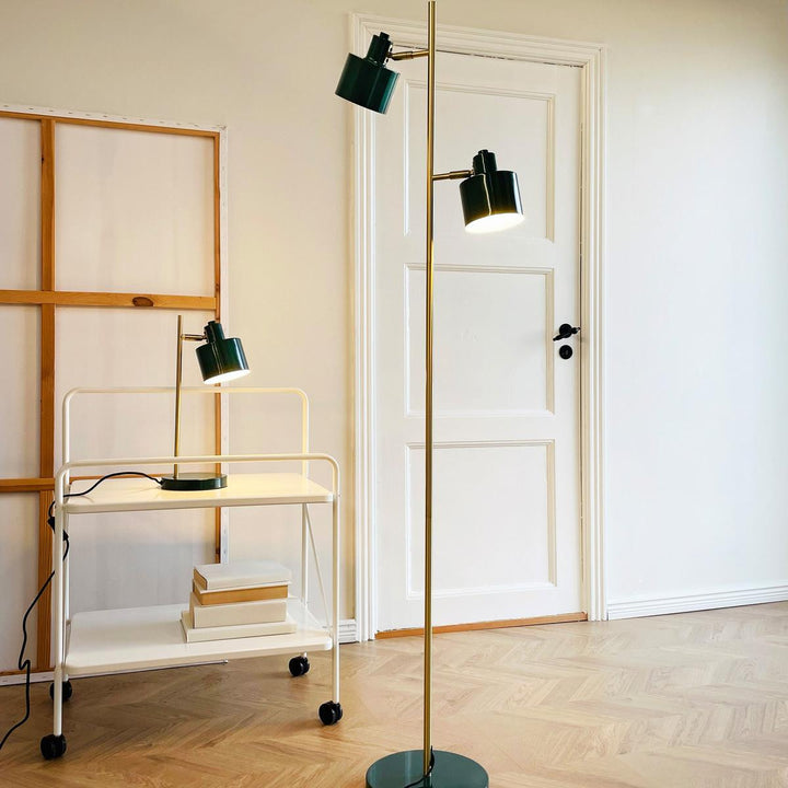 Ocean bordlampe-Bordlamper-Dyberg Larsen-Rød/messing-DL-9260-Lightup.no