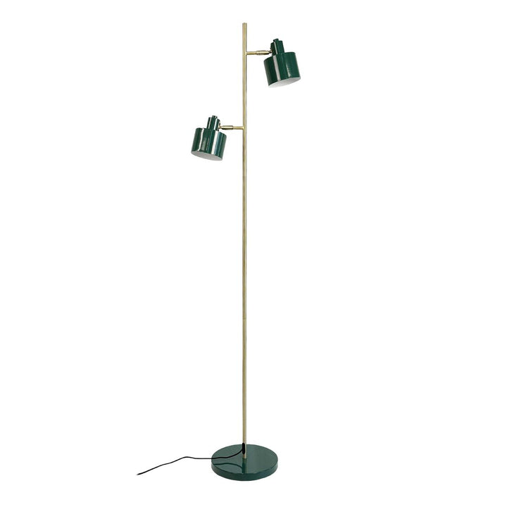 Ocean gulvlampe 2-lys 160 cm-Gulvlamper-Dyberg Larsen-Rød / Messing-DL-9261-Lightup.no
