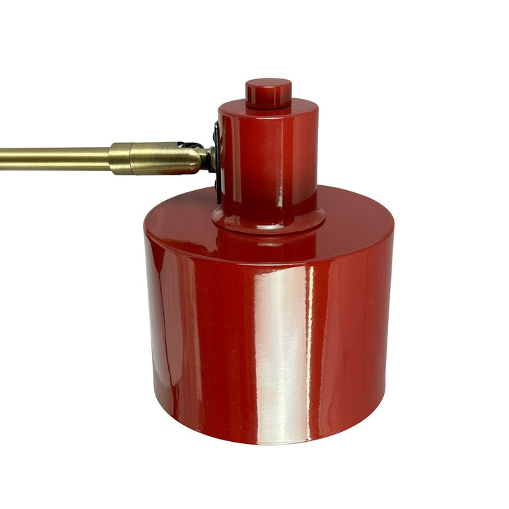 Ocean vegglampe-Vegglamper-Dyberg Larsen-Rød / messing-DL-9259-Lightup.no