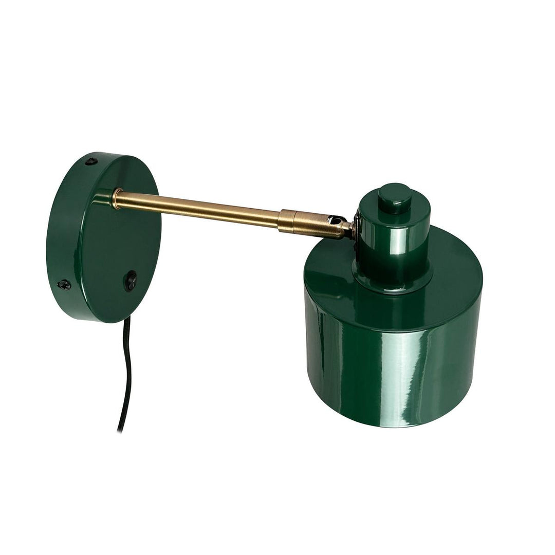 Ocean vegglampe-Vegglamper-Dyberg Larsen-Rød / messing-DL-9259-Lightup.no