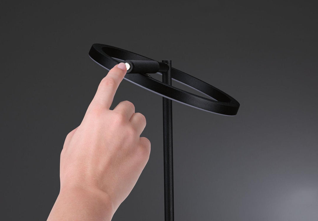 Odila gulvlampe 2 x 10,4W - Dimbar-Gulvlamper-Paulmann-Svart / Krom-PL-71279-Lightup.no