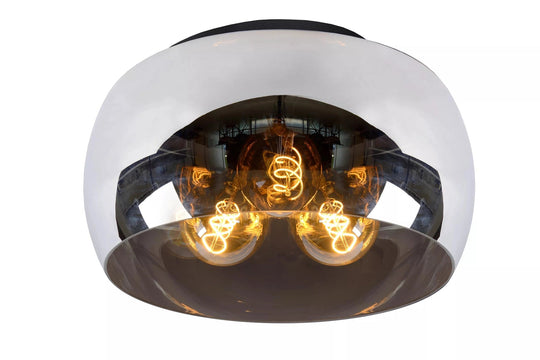 Olivia taklampe 40 cm - Svart/Røykfarget-Taklamper-Lucide-Svart / Røyk-LC45101/40/65-Lightup.no