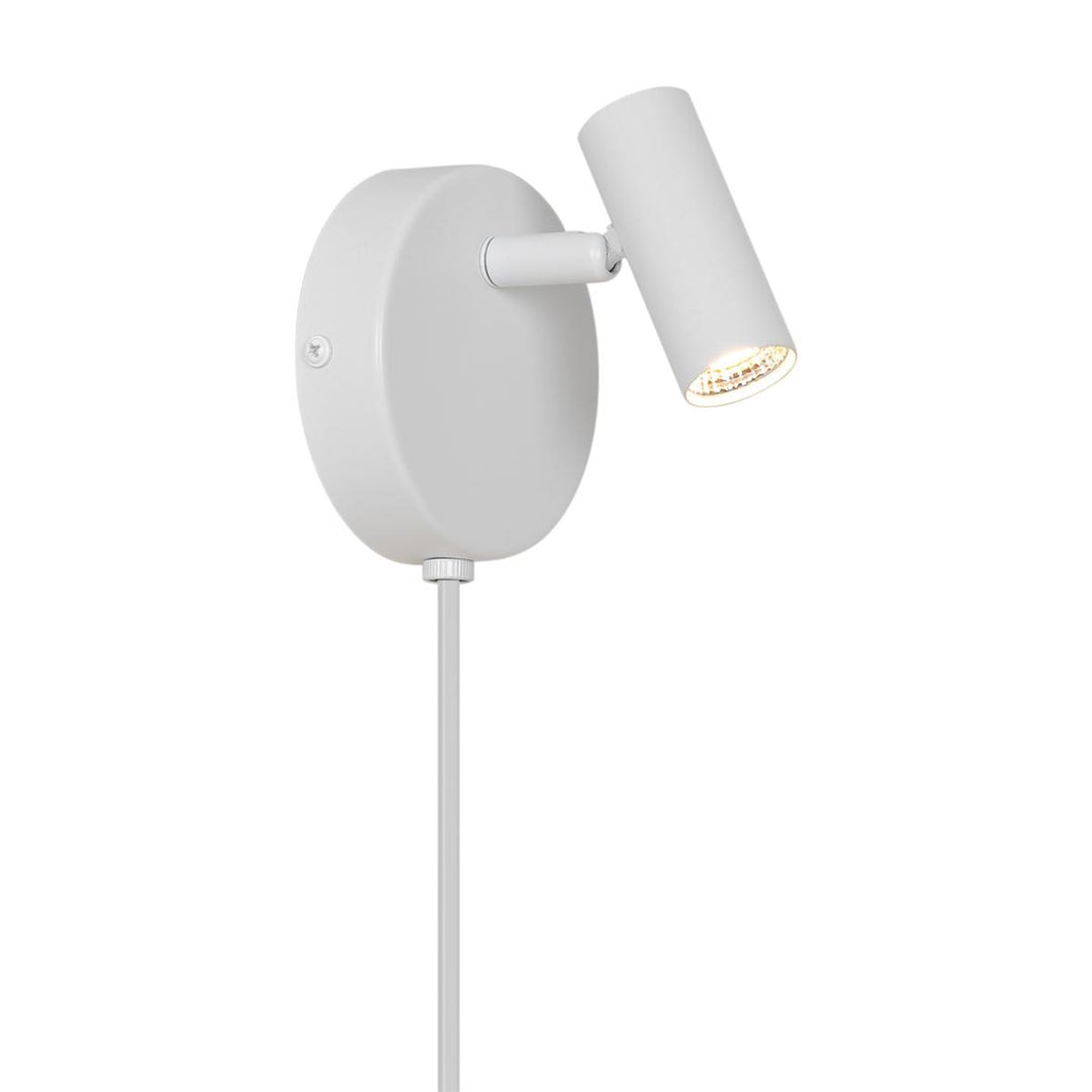 Omari round vegglampe 3,2W 2700 Kelvin-Vegglamper-Nordlux-Hvit-2612501001-Lightup.no