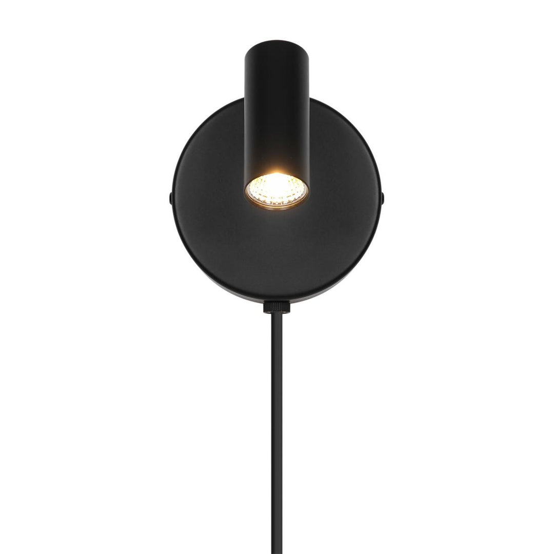 Omari round vegglampe 3,2W 2700 Kelvin-Vegglamper-Nordlux-Svart-2612501003-Lightup.no