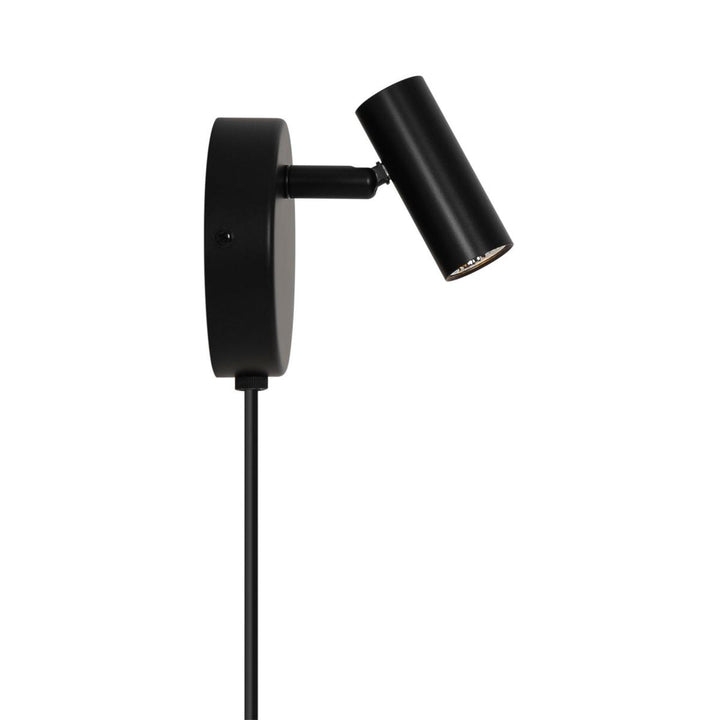 Omari round vegglampe 3,2W 2700 Kelvin-Vegglamper-Nordlux-Svart-2612501003-Lightup.no