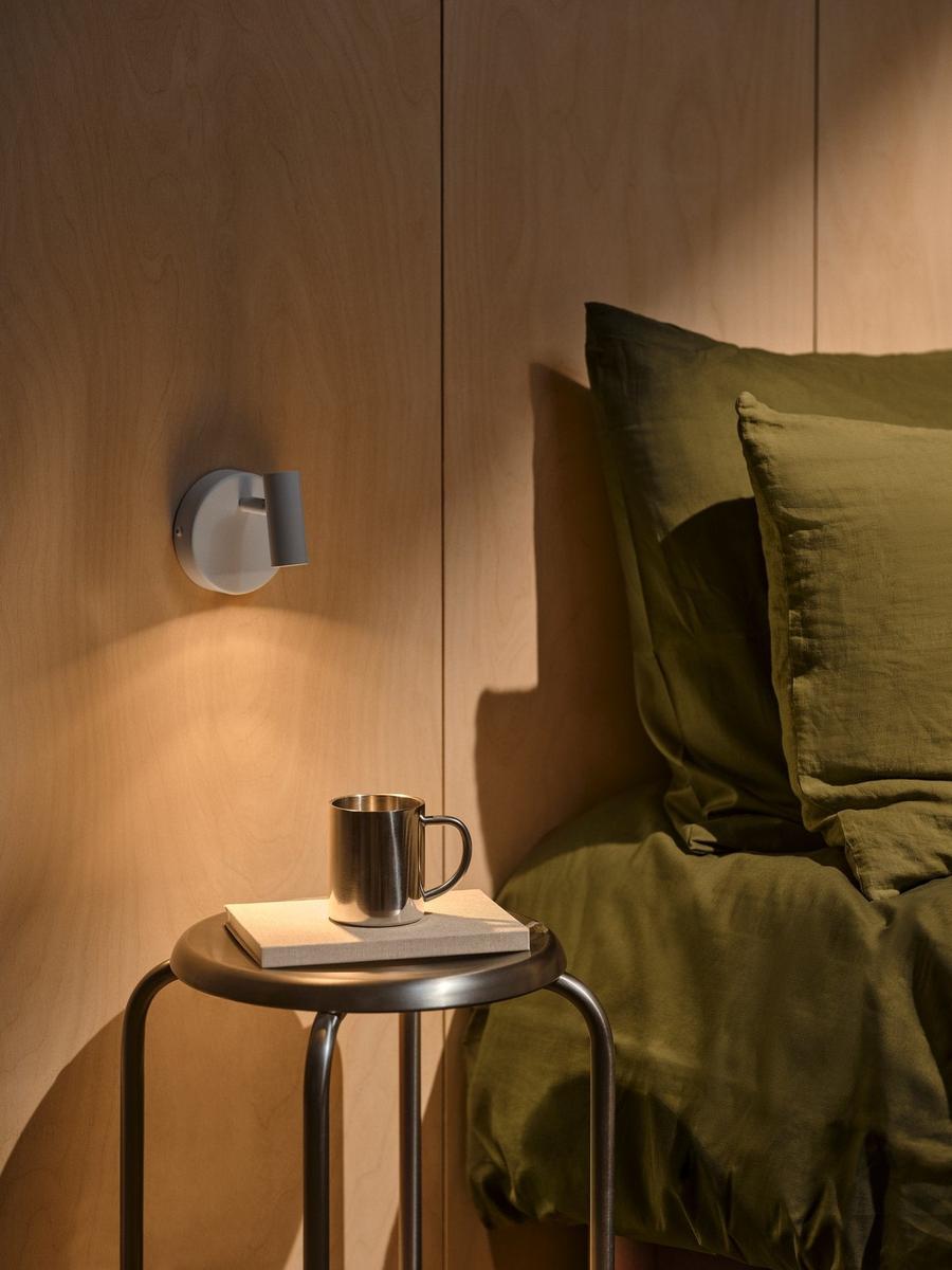 Omari round vegglampe 3,2W 2700 Kelvin-Vegglamper-Nordlux-Svart-2612501003-Lightup.no