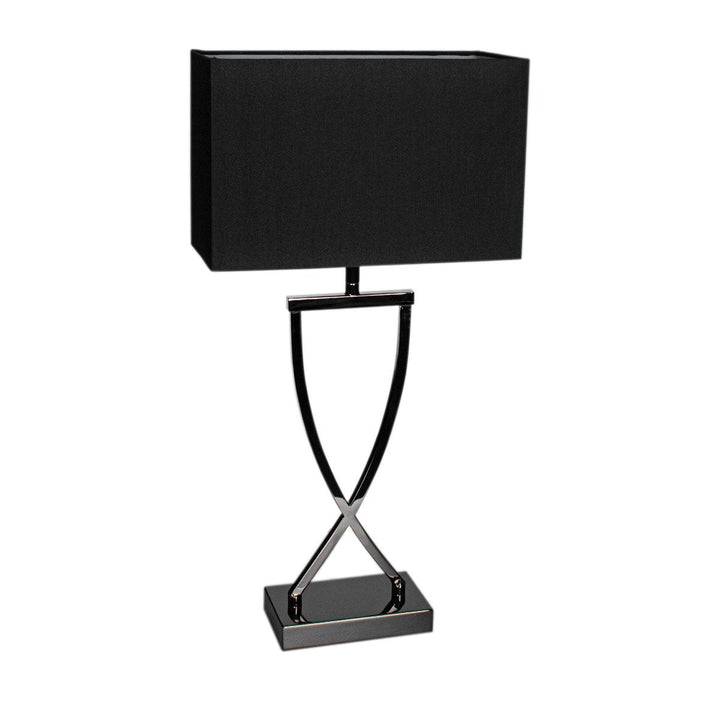 Omega bordlampe 52 cm - Svart krom-Bordlamper-By Rydens-Svart krom-Brs-2820430-6513-Lightup.no