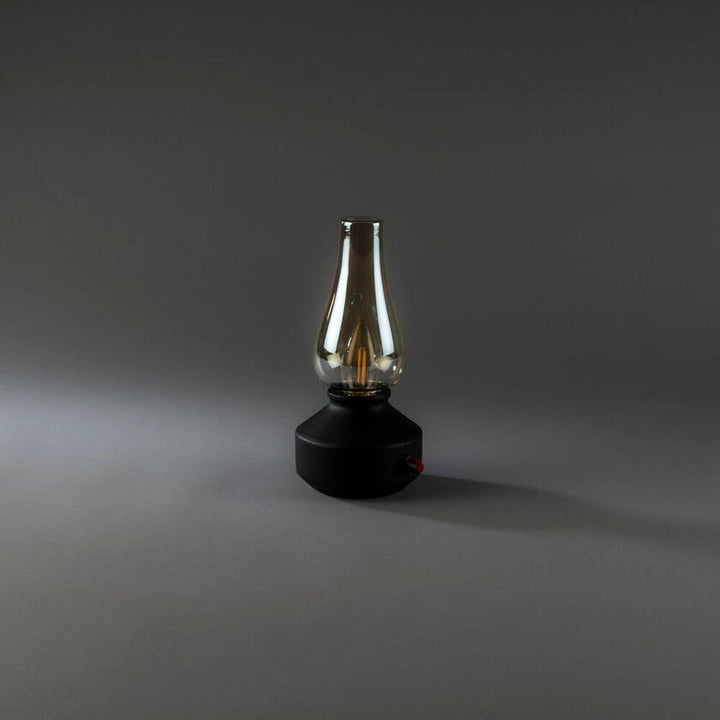 Oppladbar bordlampe med røykfarget glass og dimmer – IP44-Utebelysning Hagebelysning-Konstsmide-Hvit-4130-205-Lightup.no