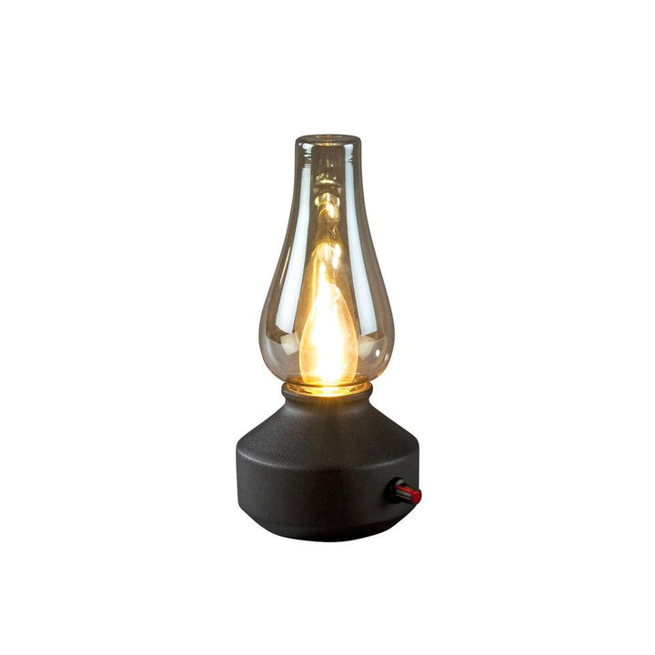 Oppladbar bordlampe med røykfarget glass og dimmer – IP44-Utebelysning Hagebelysning-Konstsmide-Hvit-4130-205-Lightup.no