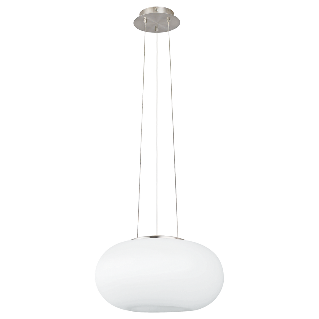 Optica takpendel 35 cm - Matt krom / Opal glass-Takpendler-Eglo-Sølv / Hvit-86814-Lightup.no