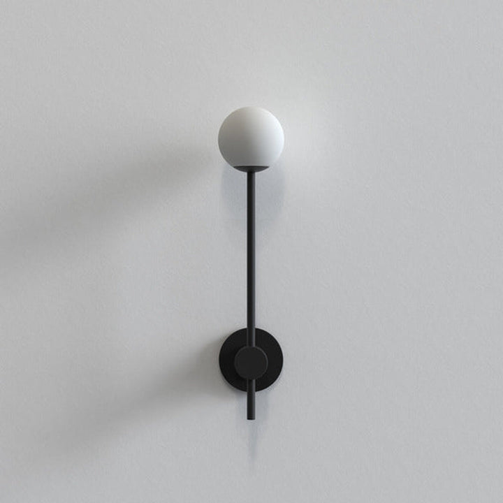 Orb Single vegglampe IP44 G9-Baderomsbelysning vegglamper-Astro Lighting-Svart / Opal-Asg__1424004-Lightup.no