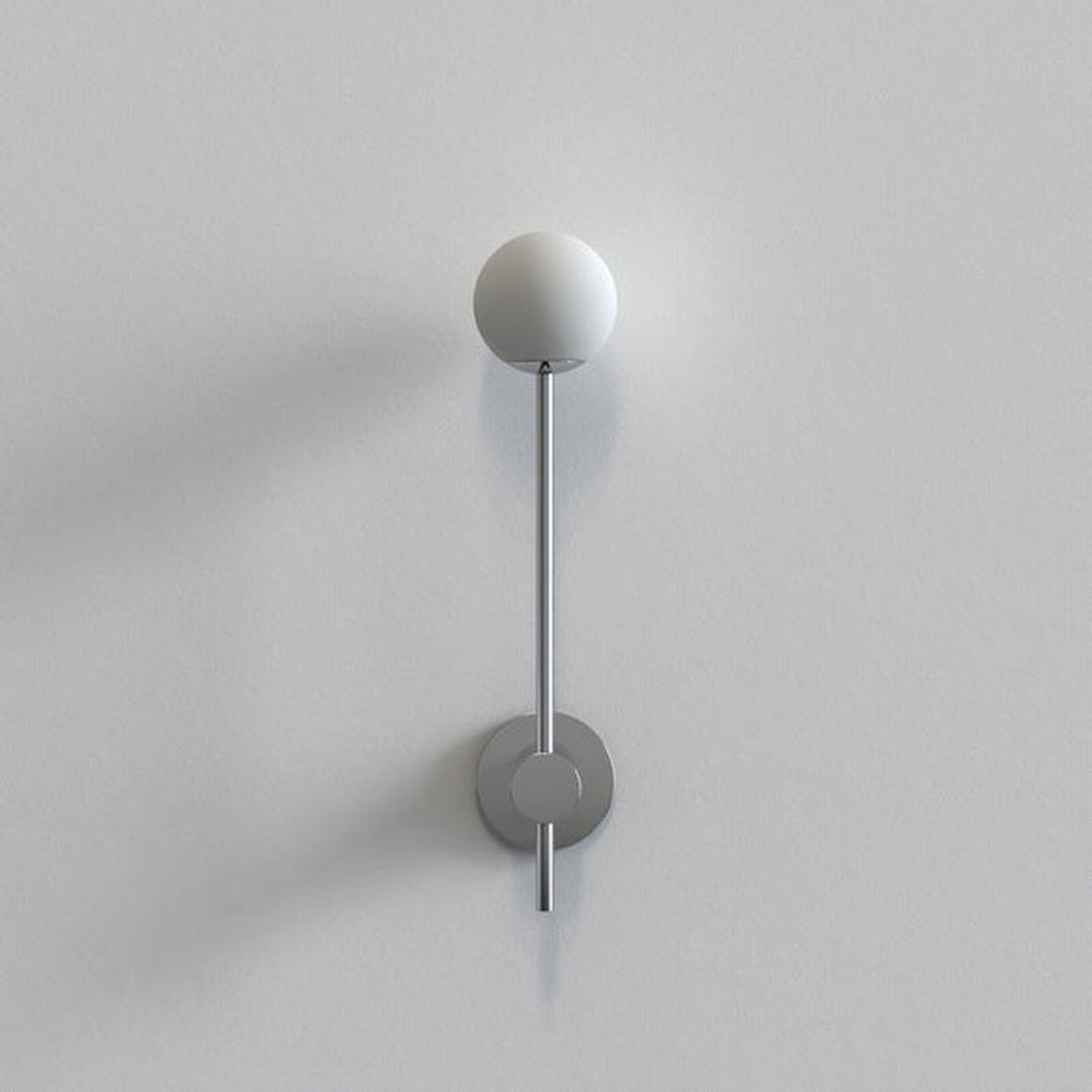 Orb Single vegglampe IP44 G9-Baderomsbelysning vegglamper-Astro Lighting-Svart / Opal-Asg__1424004-Lightup.no
