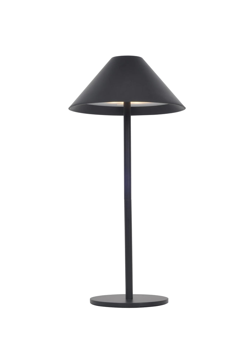 Oris bordlampe oppladbar IP54 - Svart-Utebelysning Hagebelysning-NorDesign-Svart-37203105-Lightup.no