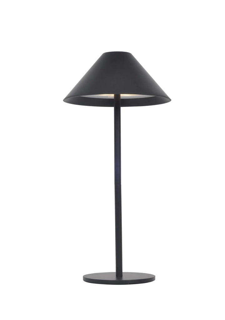 Oris bordlampe oppladbar IP54 - Svart-Utebelysning Hagebelysning-NorDesign-Svart-37203105-Lightup.no