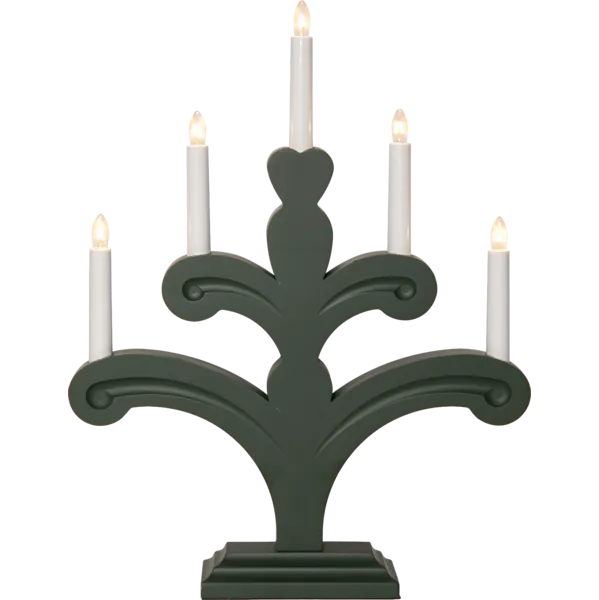 Orsa adventsstake 5-lys-Julebelysning adventsstake-Star Trading-Grønn-156-24-Lightup.no