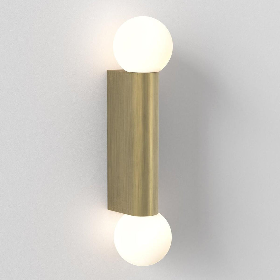 Ortona Twin vegglampe IP44-Baderomsbelysning vegglamper-Astro Lighting-Krom / Opal-Asg__1459002-Lightup.no