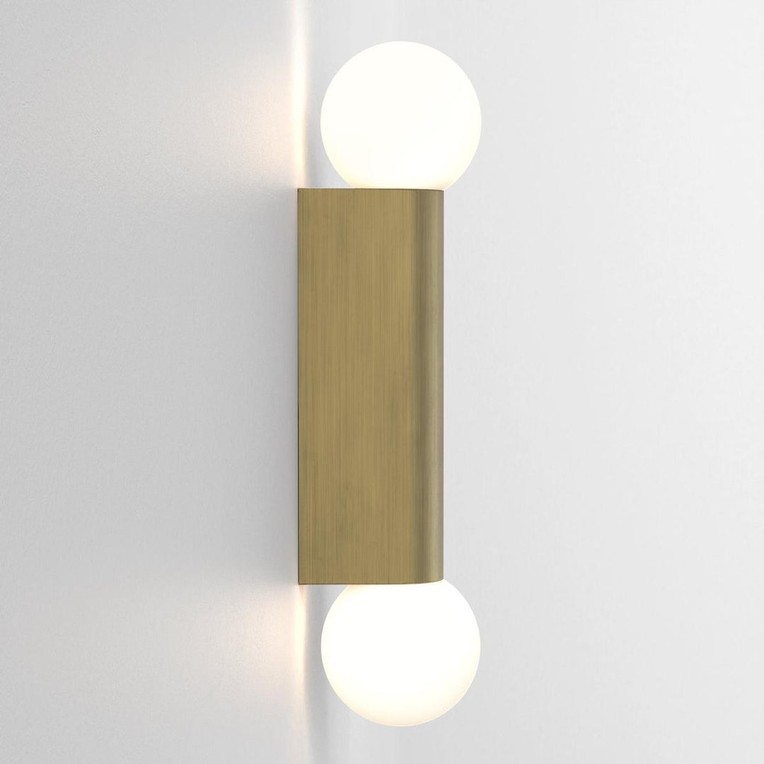 Ortona Twin vegglampe IP44-Baderomsbelysning vegglamper-Astro Lighting-Krom / Opal-Asg__1459002-Lightup.no