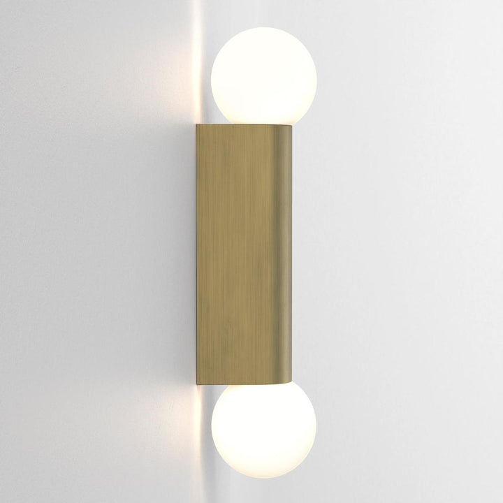 Ortona Twin vegglampe IP44-Baderomsbelysning vegglamper-Astro Lighting-Krom / Opal-Asg__1459002-Lightup.no