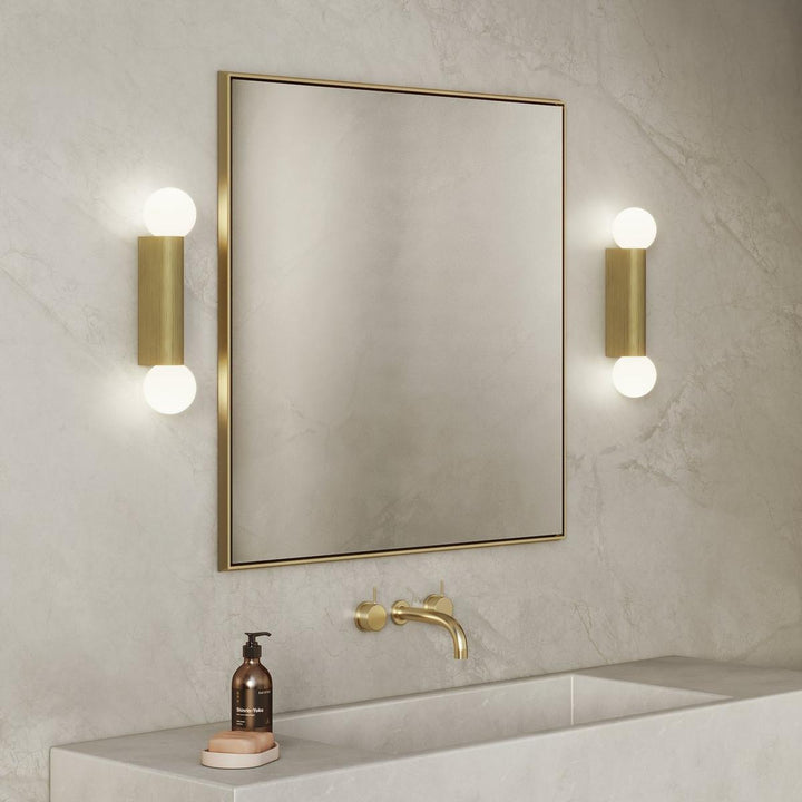 Ortona Twin vegglampe IP44-Baderomsbelysning vegglamper-Astro Lighting-Krom / Opal-Asg__1459002-Lightup.no
