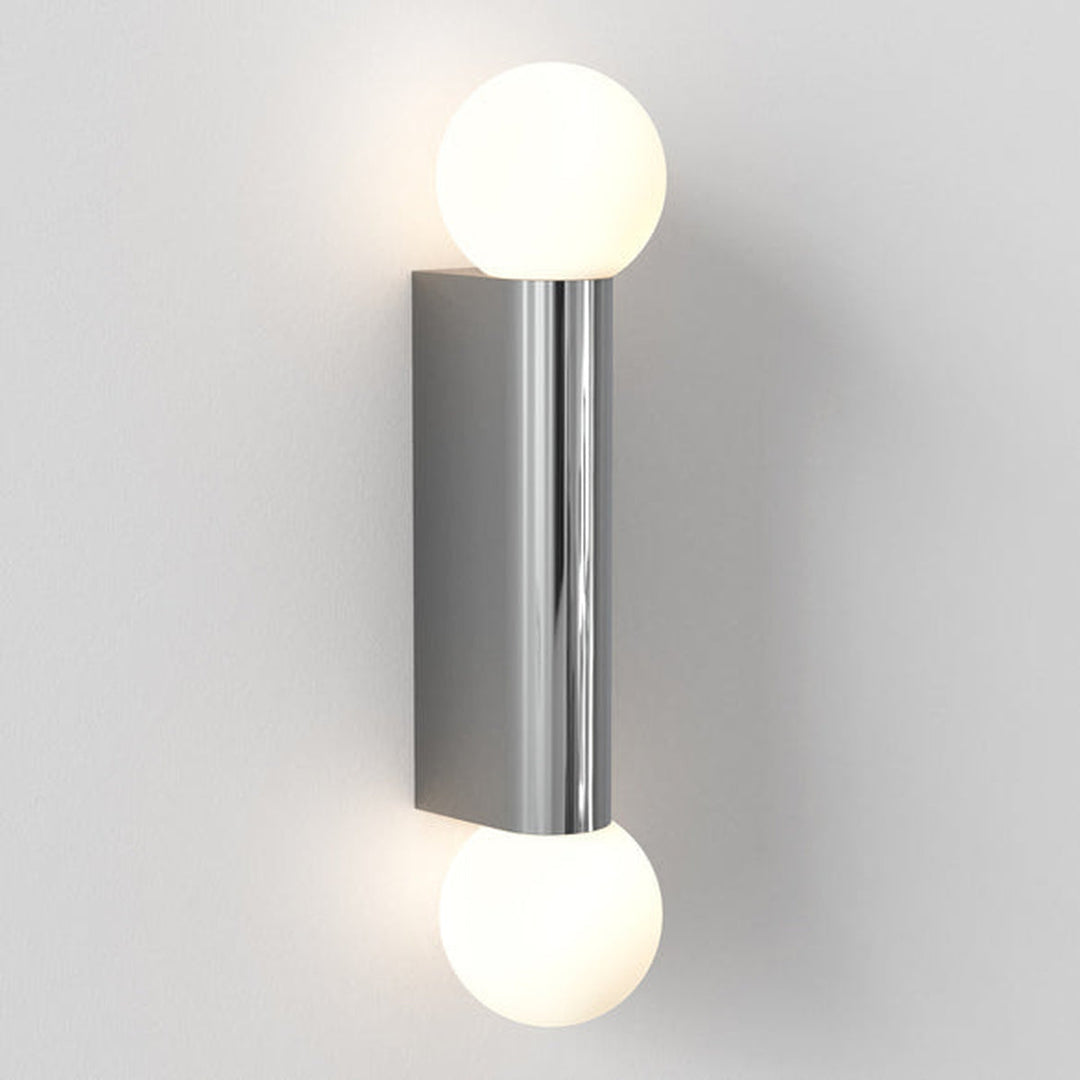 Ortona Twin vegglampe IP44-Baderomsbelysning vegglamper-Astro Lighting-Krom / Opal-Asg__1459002-Lightup.no