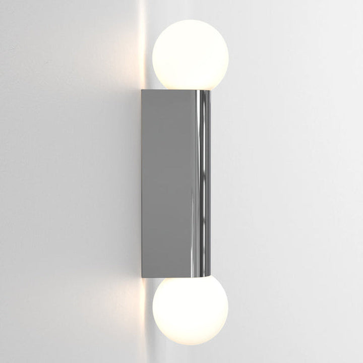 Ortona Twin vegglampe IP44-Baderomsbelysning vegglamper-Astro Lighting-Krom / Opal-Asg__1459002-Lightup.no