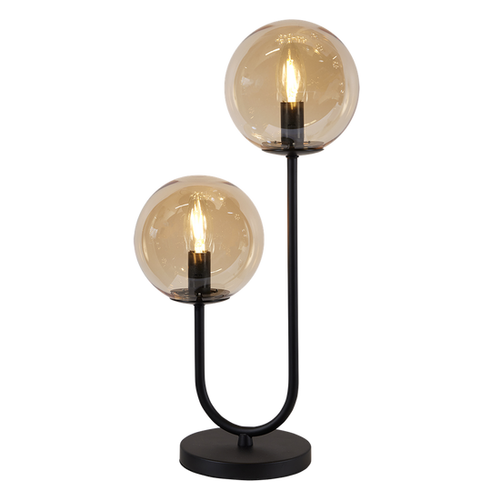 Oscar bordlampe-Bordlamper-Ms - belysning-Røykfarget-9400000404-Lightup.no