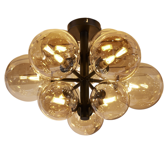 Oscar taklampe 50 cm-Taklamper-Ms - belysning-Røykfarget-9400000398-Lightup.no