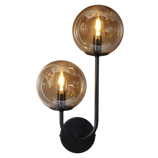 Oscar vegglampe-Vegglamper-Ms - belysning-Røykfarget-9400000402-Lightup.no