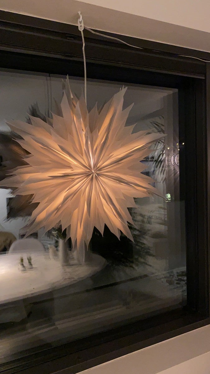 Oslo Julestjerne 60 cm Grå-Julebelysning adventstjerne-Watt & Veke-Grå-Wae__P0816005-Lightup.no