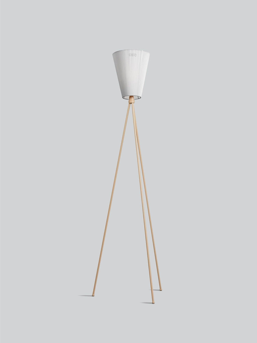 Oslo Wood gulvlampe beige med skjerm-Gulvlamper-Northern-Beige-NOn__188+160-Lightup.no