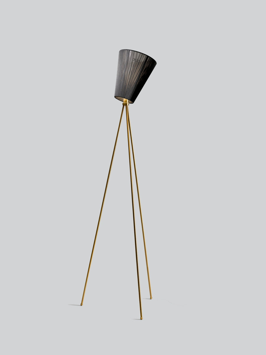 Oslo Wood gulvlampe gull med skjerm-Gulvlamper-Northern-Beige-NOn__184+160-Lightup.no