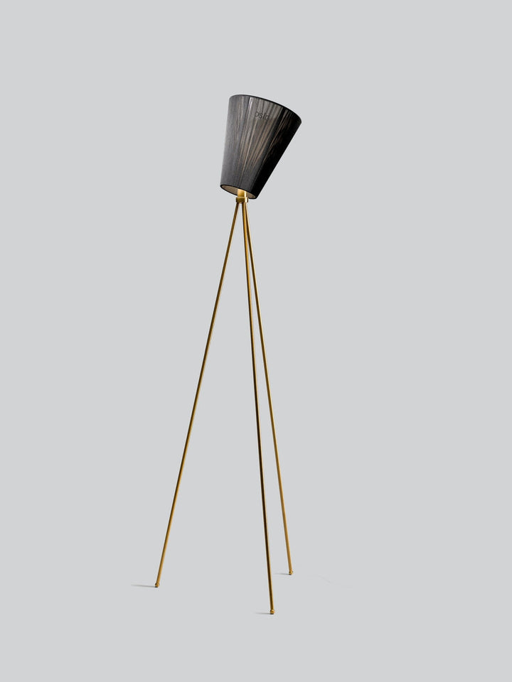 Oslo Wood gulvlampe gull med skjerm-Gulvlamper-Northern-Beige-NOn__184+160-Lightup.no