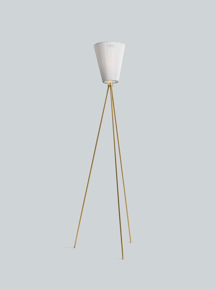Oslo Wood gulvlampe gull med skjerm-Gulvlamper-Northern-Beige-NOn__184+160-Lightup.no