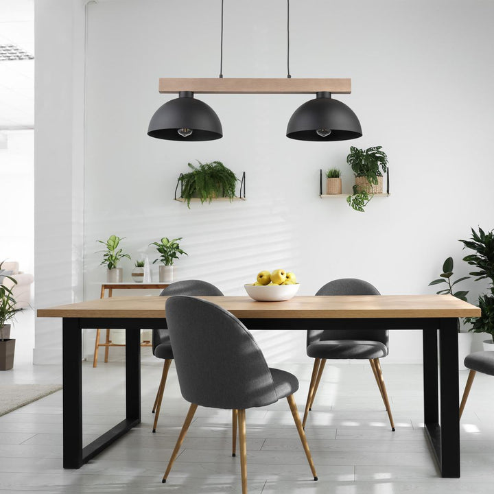 Oslo takpendel 2-lys-Takpendler-TK Lighting-Svart-TK-4711-Lightup.no