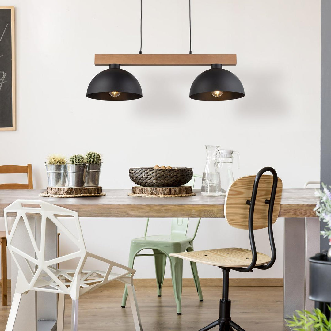 Oslo takpendel 2-lys-Takpendler-TK Lighting-Svart-TK-4711-Lightup.no