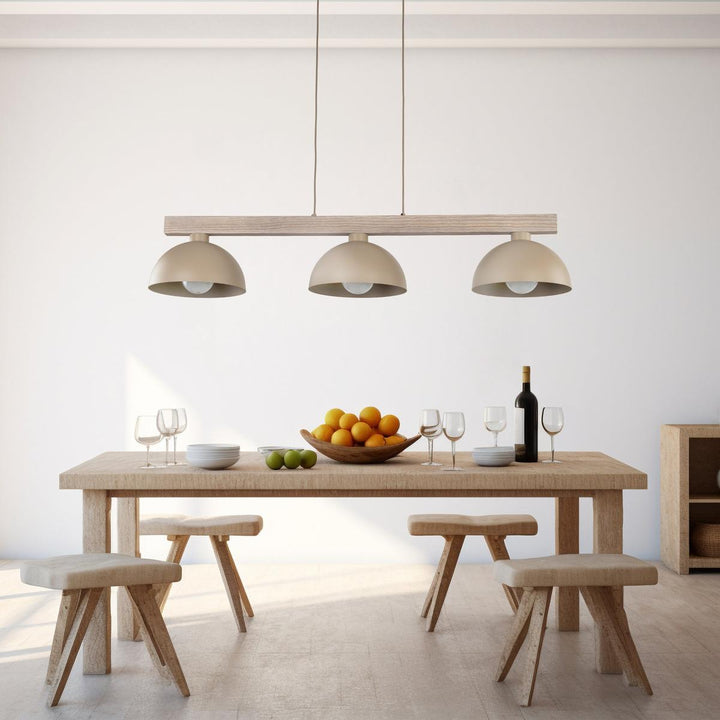 Oslo takpendel 3-lys-Takpendler-TK Lighting-Sandfarget-TK-11012-Lightup.no