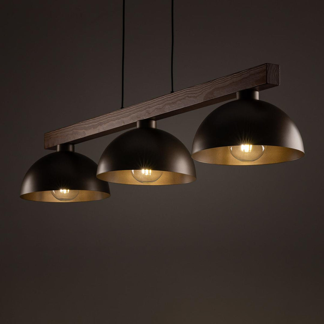Oslo takpendel 3-lys-Takpendler-TK Lighting-Svart-TK-4710-Lightup.no