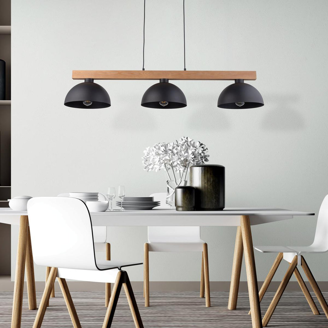 Oslo takpendel 3-lys-Takpendler-TK Lighting-Svart-TK-4710-Lightup.no