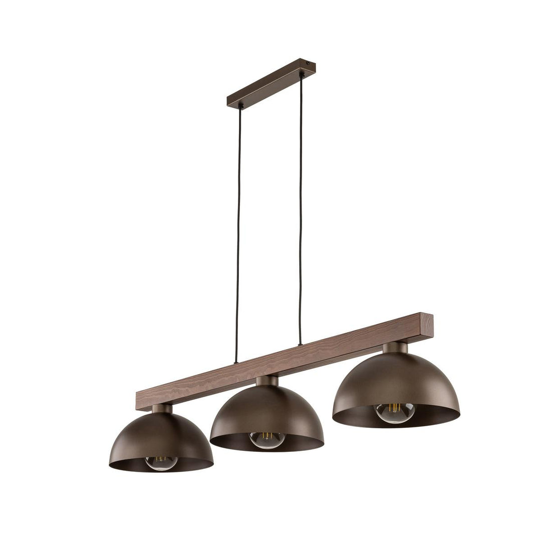 Oslo takpendel 3-lys-Takpendler-TK Lighting-Brun-TK-6299-Lightup.no