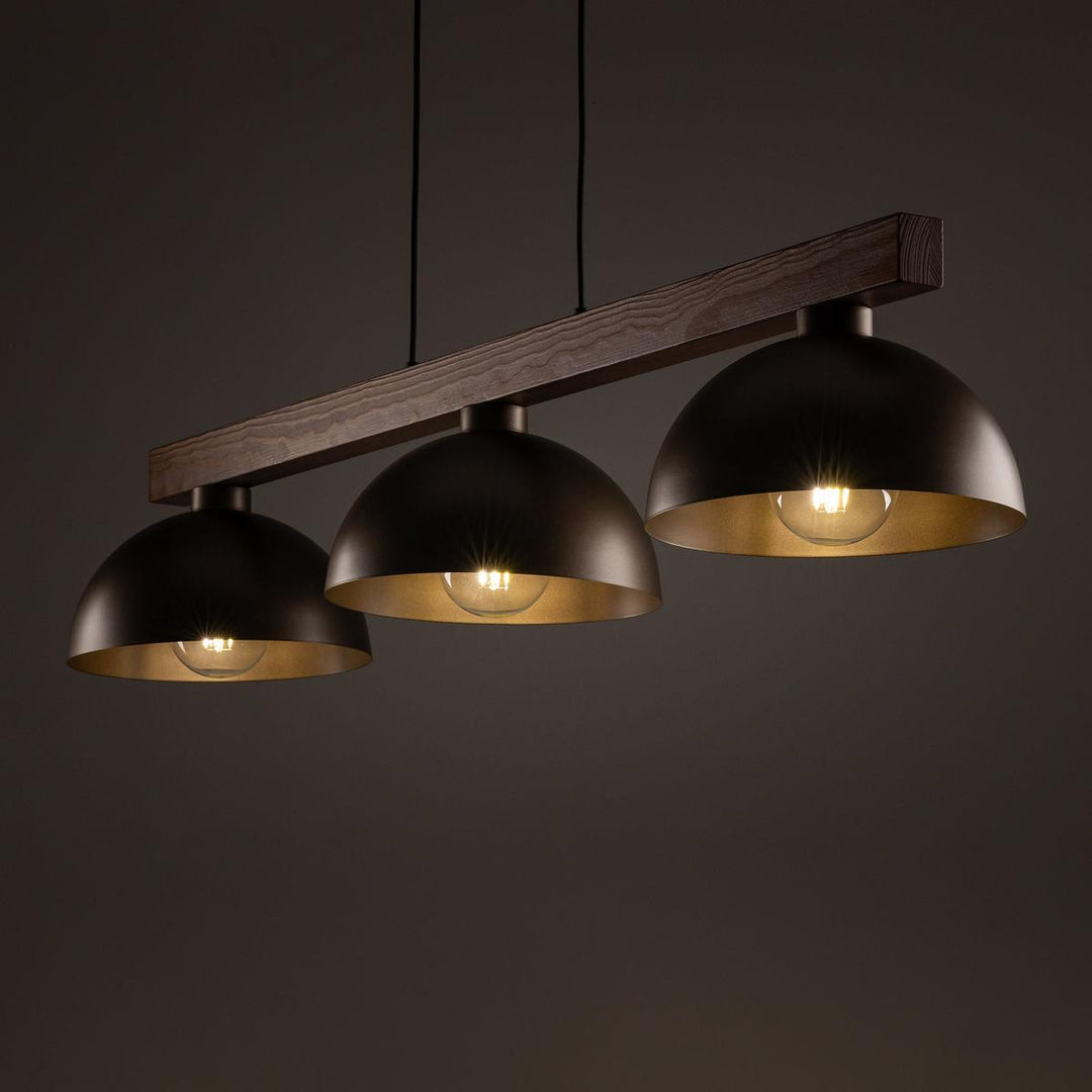 Oslo takpendel 3-lys-Takpendler-TK Lighting-Brun-TK-6299-Lightup.no