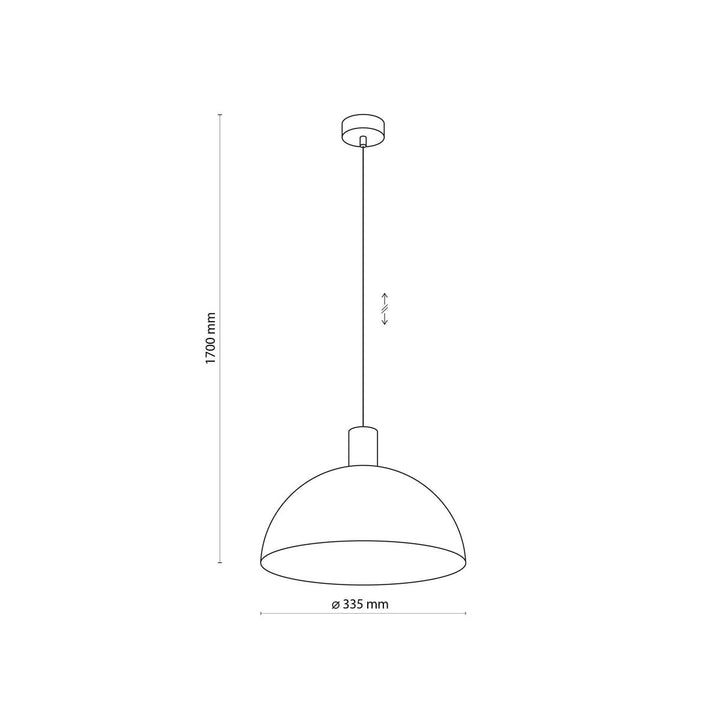 Oslo takpendel 33,5 cm-Takpendler-TK Lighting-Svart-TK-4852-Lightup.no