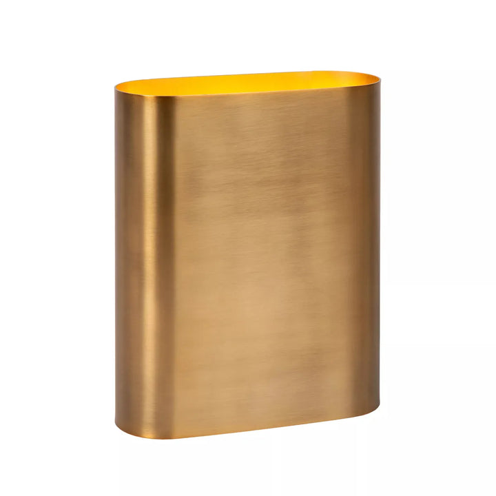 Ovalis vegglampe opp/ned-Vegglamper-Lucide-Messing / Gullfarget-LC12219/02/02-Lightup.no